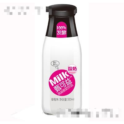 甄可益風味酸奶飲品草莓味300ml