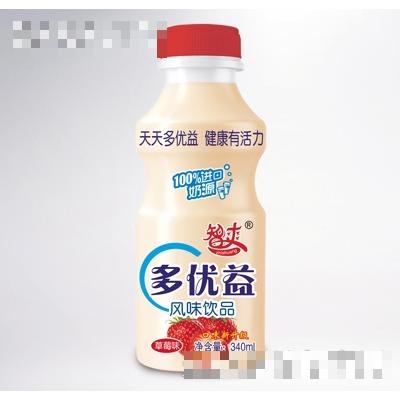 智爽多優益風味飲品草莓味340ml