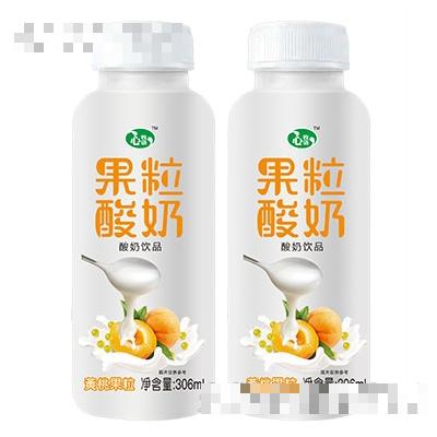 心牧語果粒酸奶黃桃果粒306ml