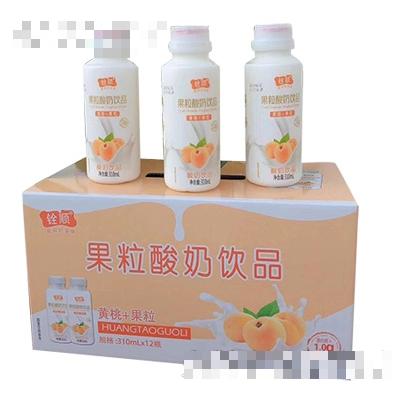 銓順黃桃果粒酸奶310mlx12瓶