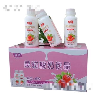 銓順草莓果粒酸奶310mlx12瓶