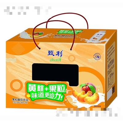 甄利黃桃+果粒酸奶飲品