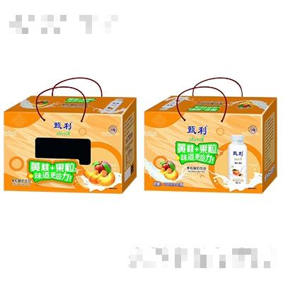 甄利黃桃+果粒酸奶飲品310mlx12瓶