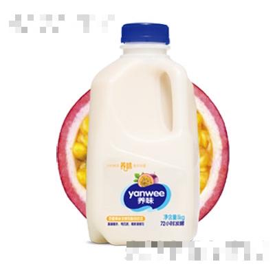 喜盈門養味發酵型酸奶桶裝百香果味1kg