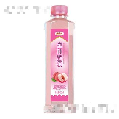 歡怡佳蜜桃蘇打水400ml