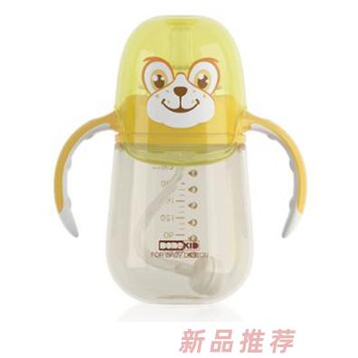 多了趣嗨皮派PPSU奶瓶黃色