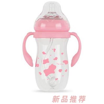 多了趣高硼硅玻璃奶瓶（淺紅色大）