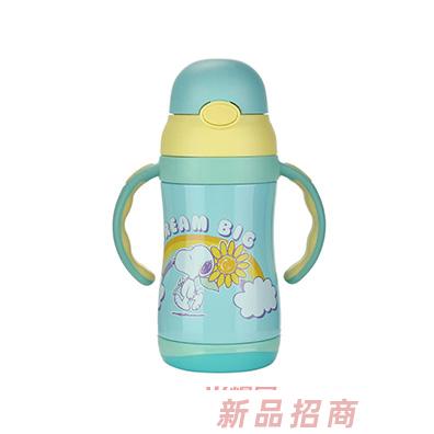 史努比兒童保溫奶瓶 (綠)