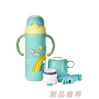 史努比兒童保溫杯（綠）