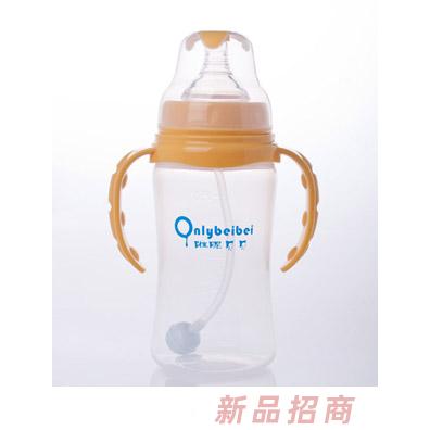 唯昵貝貝WA39寬口PP奶瓶橙色300ml