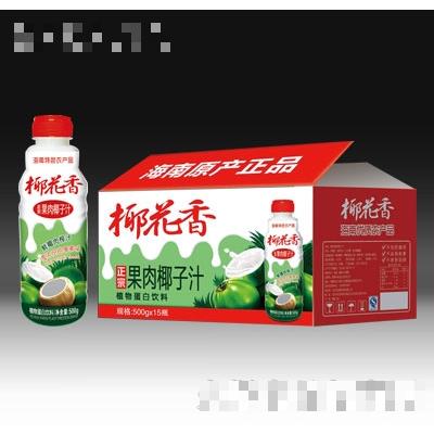 椰花香果肉椰子汁500gx15瓶