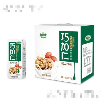 綠思康巧加仁核桃花生乳250mlX12