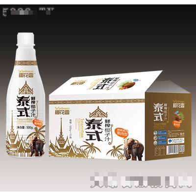 椰花香泰式生榨椰子汁500g×15瓶