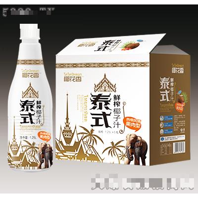 椰花香泰式生榨椰子汁1.25L×6瓶