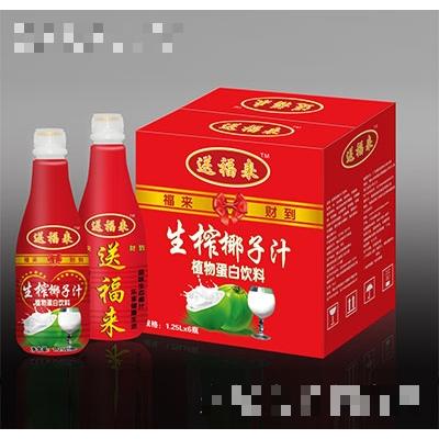 送福來生榨椰子汁1.25Lx6瓶