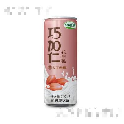 綠思康巧加仁花生乳240ml