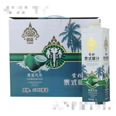 韓巢風尚生榨泰式椰汁1LX6