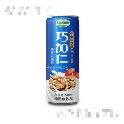綠思康巧加仁核桃花生乳240ml