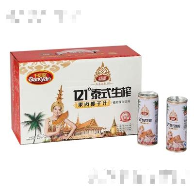 千層源121°泰式生榨果肉椰子汁（鐵罐）
