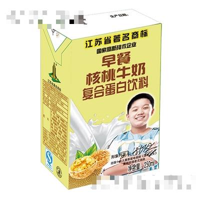 偉樓陽光早餐核桃牛奶(內(nèi)盒）250ml