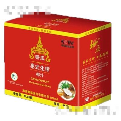 珊亞泰式生榨椰汁1Lx6