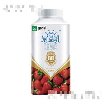 蒙牛冠益乳酸牛奶草莓果粒250g