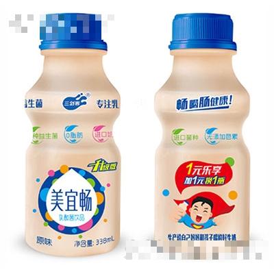 三劍客美宜暢乳酸菌飲品原味338g