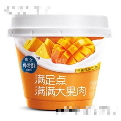 味全滿足點果粒酸奶芒果鳳梨味200g