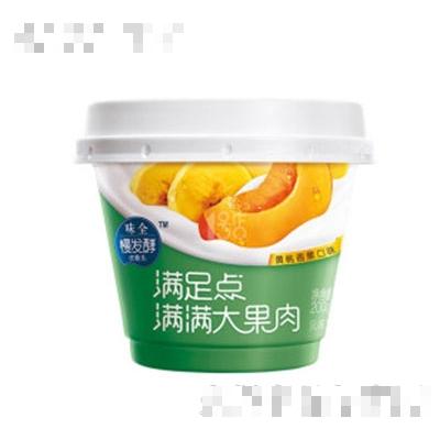味全滿足點果粒酸奶黃桃香蕉味200g
