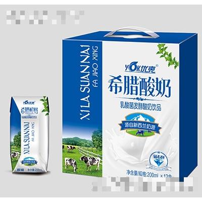 優克希臘酸奶鉆石包200mlx12盒