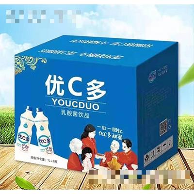 優(yōu)C多乳酸菌飲料原味1Lx8瓶