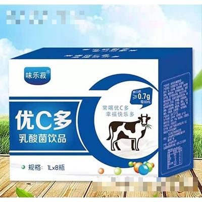 優(yōu)C多乳酸菌飲品1Lx8瓶