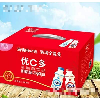 優(yōu)C多乳酸菌飲品340ml手提裝