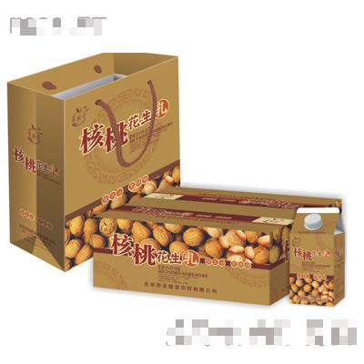屋頂盒核桃花生禮盒500ml×9盒