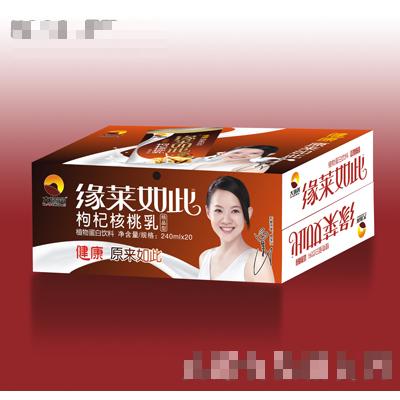 240ml×20緣萊如此枸杞核桃露