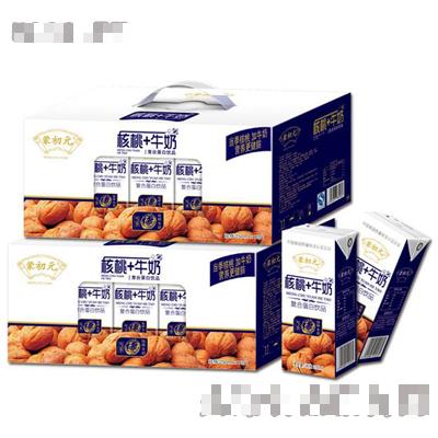 250mlx12盒l(wèi)蒙初元核桃+牛奶開(kāi)窗禮盒（藍(lán)色）