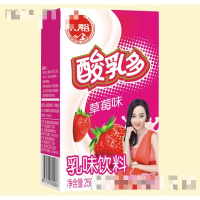 凡人谷酸乳多草莓味乳飲料250ml