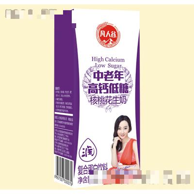 凡人谷中老年高鈣低糖核桃花生奶250ml