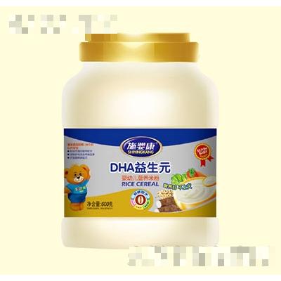 施恩康DHA益生元嬰幼兒營養米粉(罐裝)600g