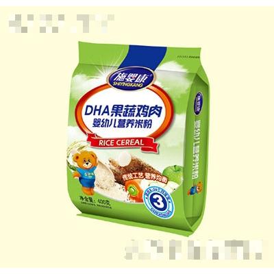 施恩康DHA果蔬雞肉嬰幼兒營養米粉400g