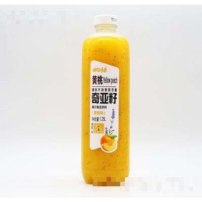 擁抱青春奇亞籽果汁復合飲料黃桃味1.25L