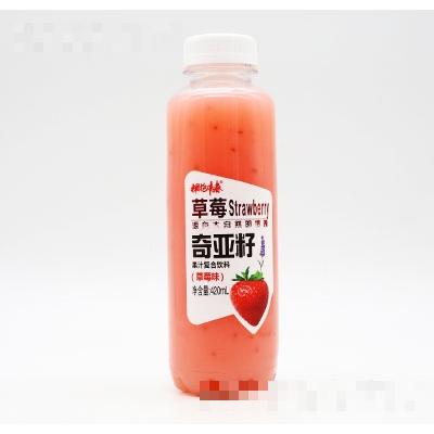 擁抱青春奇亞籽果汁復合飲料草莓味420ml
