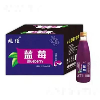 兆佳藍莓汁飲料315mlX20瓶