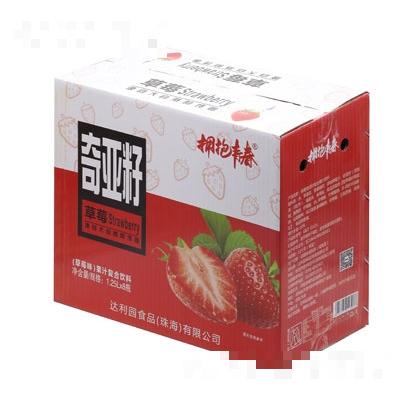 擁抱青春奇亞籽果汁復合飲料草莓味1.25LX8