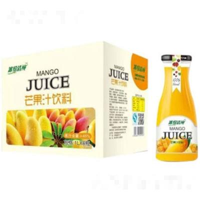 冰紛清純芒果汁飲料1LX6瓶裝