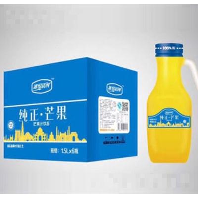 冰紛清純純正芒果汁1.5LX6瓶