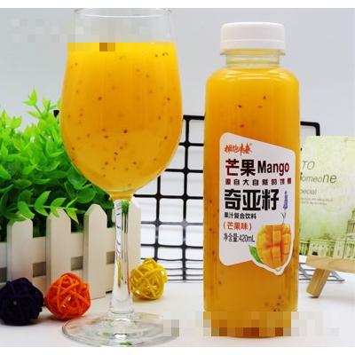 擁抱青春奇亞籽果汁復合飲料芒果味420ml（瓶裝）