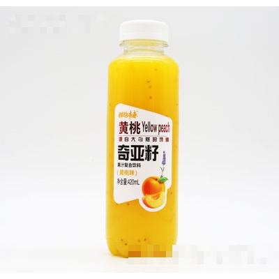 擁抱青春奇亞籽果汁復合飲料黃桃味420ml