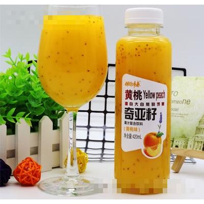 擁抱青春奇亞籽果汁復合飲料黃桃味420ml（瓶裝）