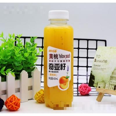 擁抱青春奇亞籽果汁復合飲料黃桃味420ml（瓶）